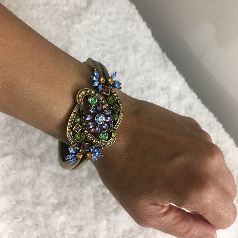 LaVintage Antique Custom Swarovski Cuff Bangle